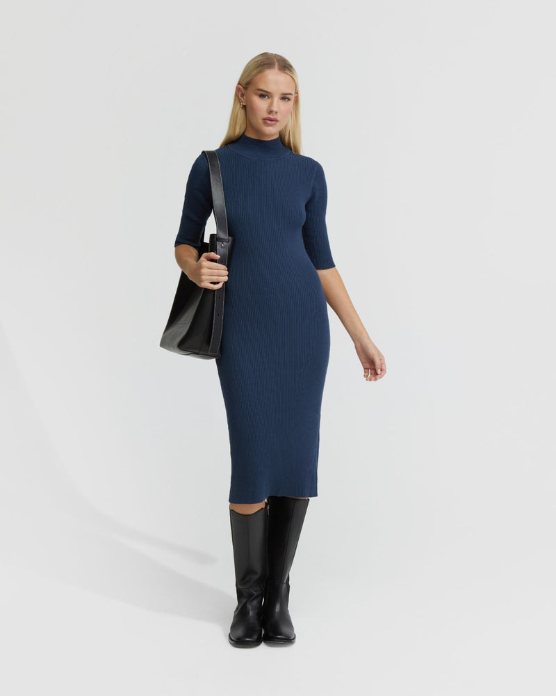 FRANKIE RIB KNIT DRESS - AVAILABLE ~ 1-2 weeks WOMENS DRESSES