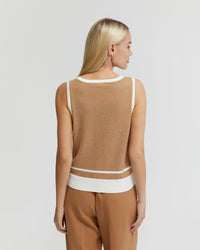 TATIANA CASHMERE BLEND VEST - AVAILABLE ~ 1-2 weeks WOMENS KNITWEAR