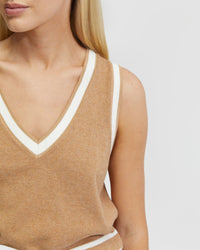 TATIANA CASHMERE BLEND VEST - AVAILABLE ~ 1-2 weeks WOMENS KNITWEAR