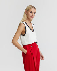 TATIANA CASHMERE BLEND VEST - AVAILABLE ~ 1-2 weeks WOMENS KNITWEAR