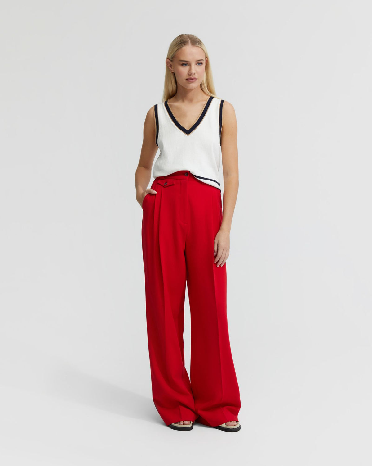 TATIANA CASHMERE BLEND VEST - AVAILABLE ~ 1-2 weeks WOMENS KNITWEAR