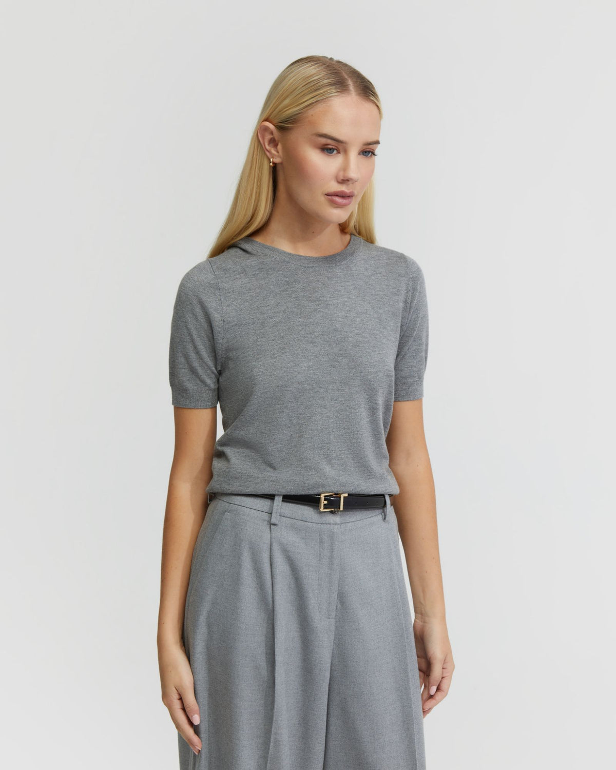 GRACE SHORT SLEEVE CASHMERE BLEND KNIT - AVAILABLE ~ 1-2 weeks WOMENS KNITWEAR