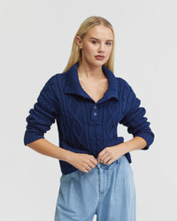 IVY CABLE KNIT TOP - AVAILABLE ~ 1-2 weeks WOMENS KNITWEAR