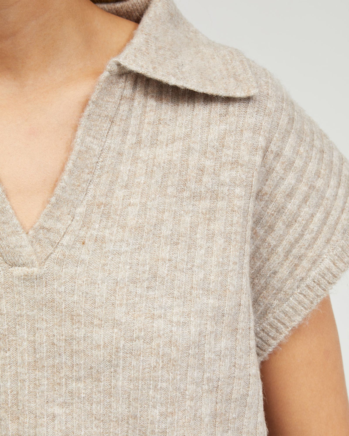 BECCA POLO NECK VEST - AVAILABLE ~ 1-2 weeks WOMENS KNITWEAR