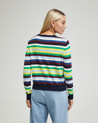 ROSE STRIPED CARDIGAN - AVAILABLE ~ 1-2 weeks WOMENS KNITWEAR