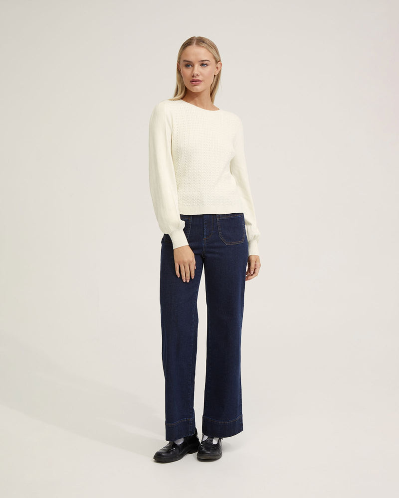 Kirstin Cable Knit Top