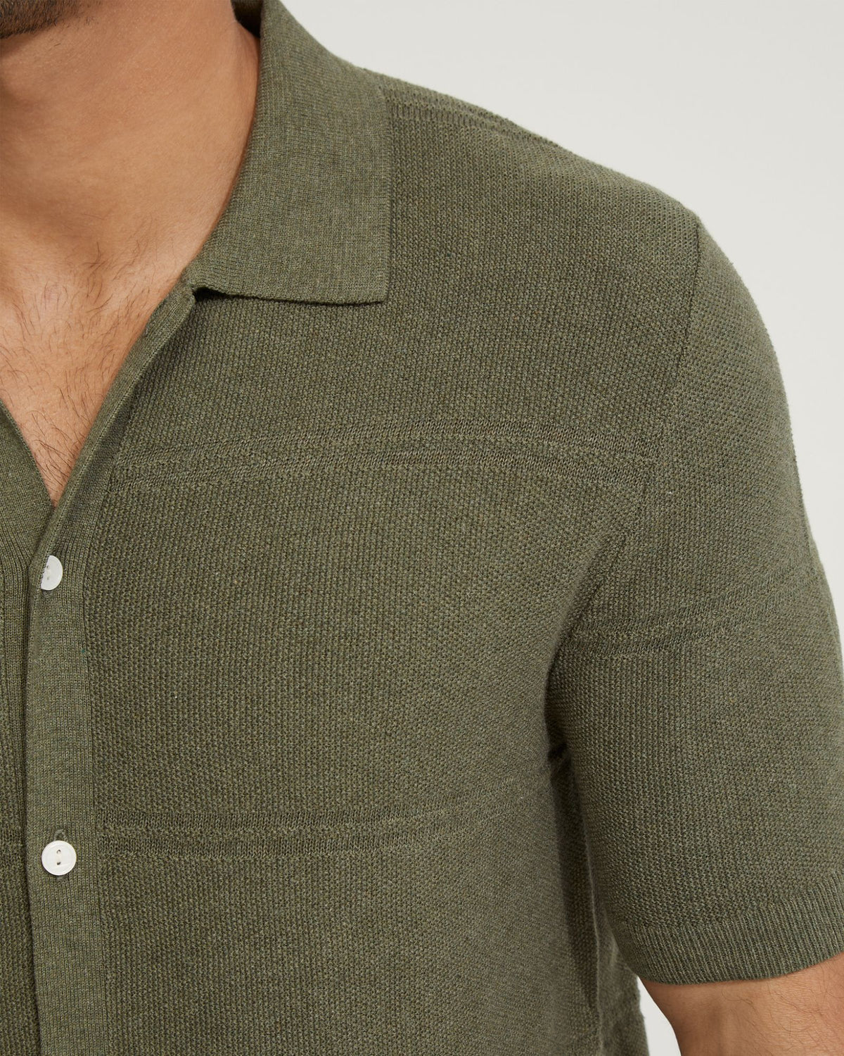 JACK COTTON KNITTED SHIRT MENS KNITWEAR