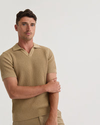 Pierce Knitted Polo MENS KNITWEAR