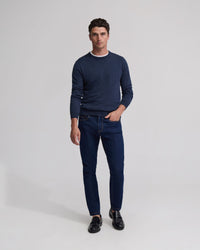Crew Neck Cotton Cashmere Knit MENS KNITWEAR