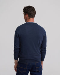 Crew Neck Cotton Cashmere Knit MENS KNITWEAR