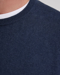 Crew Neck Cotton Cashmere Knit MENS KNITWEAR