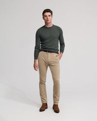Crew Neck Cotton Cashmere Knit MENS KNITWEAR