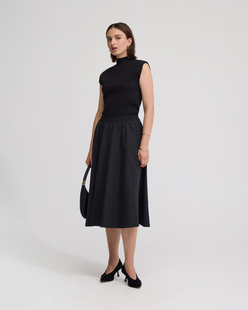 Pepper Knitted Funnel Collar Top – Oxford Shop