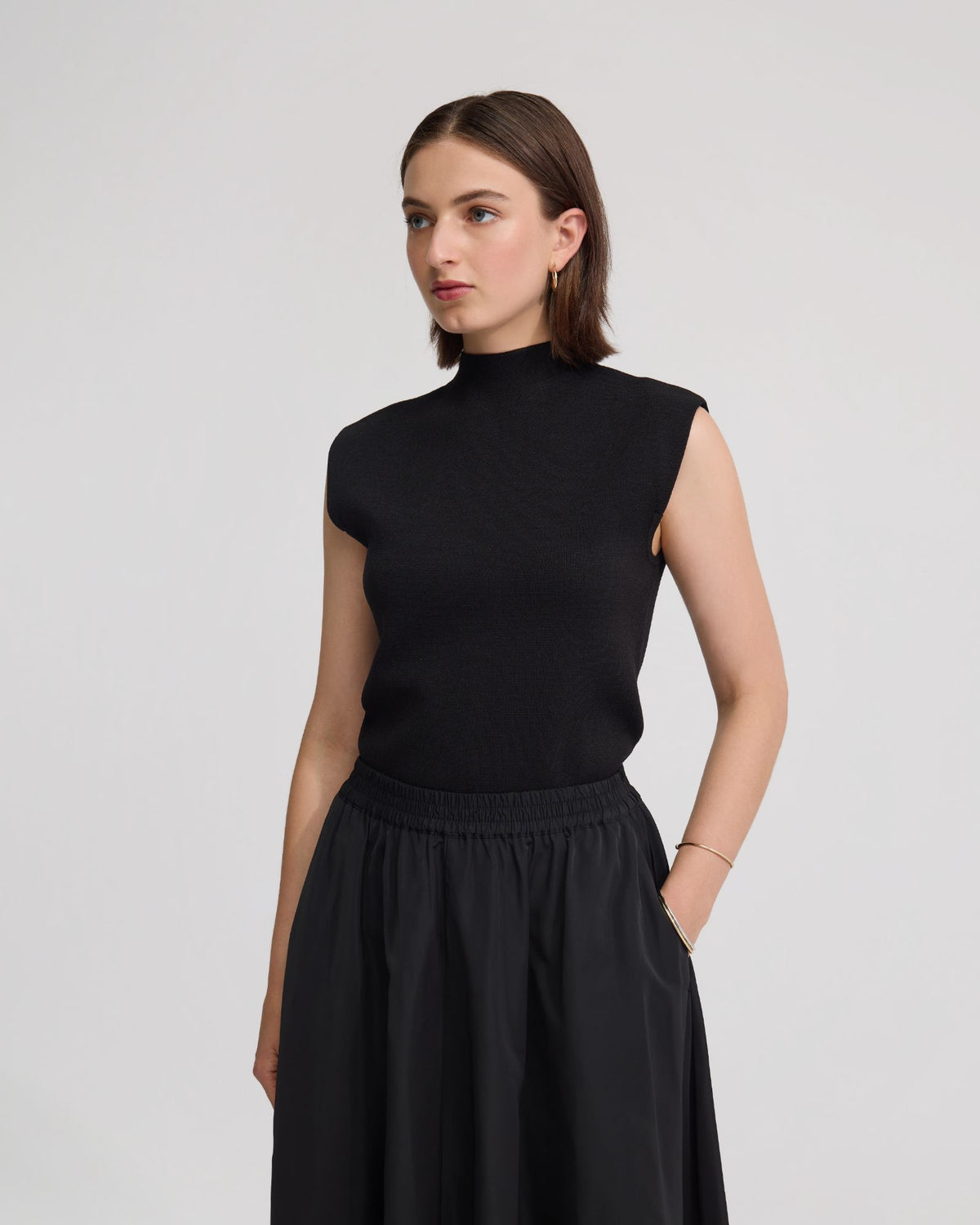 Pepper Knitted Funnel Collar Top WOMENS KNITWEAR