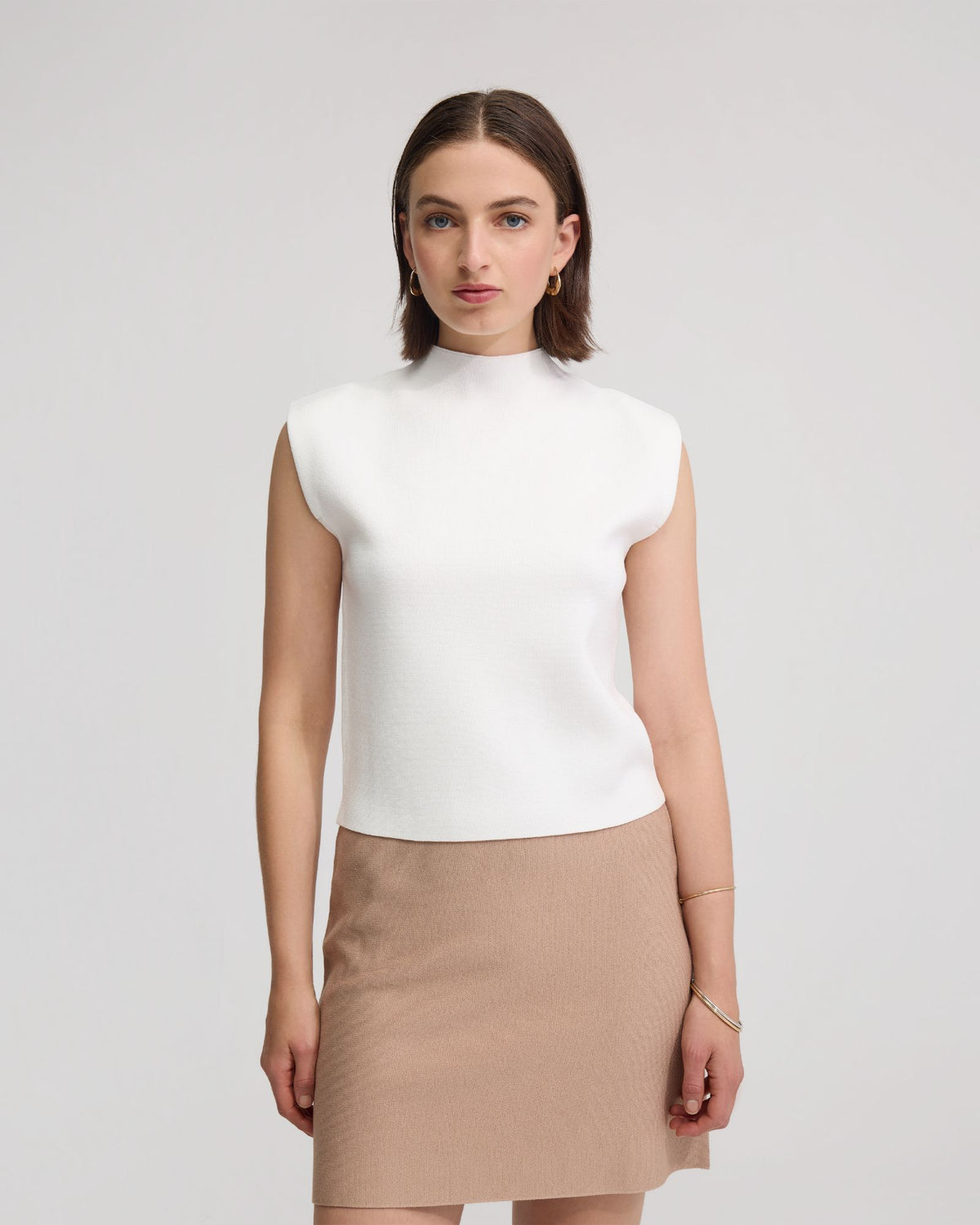 Pepper Knitted Funnel Collar Top WOMENS KNITWEAR