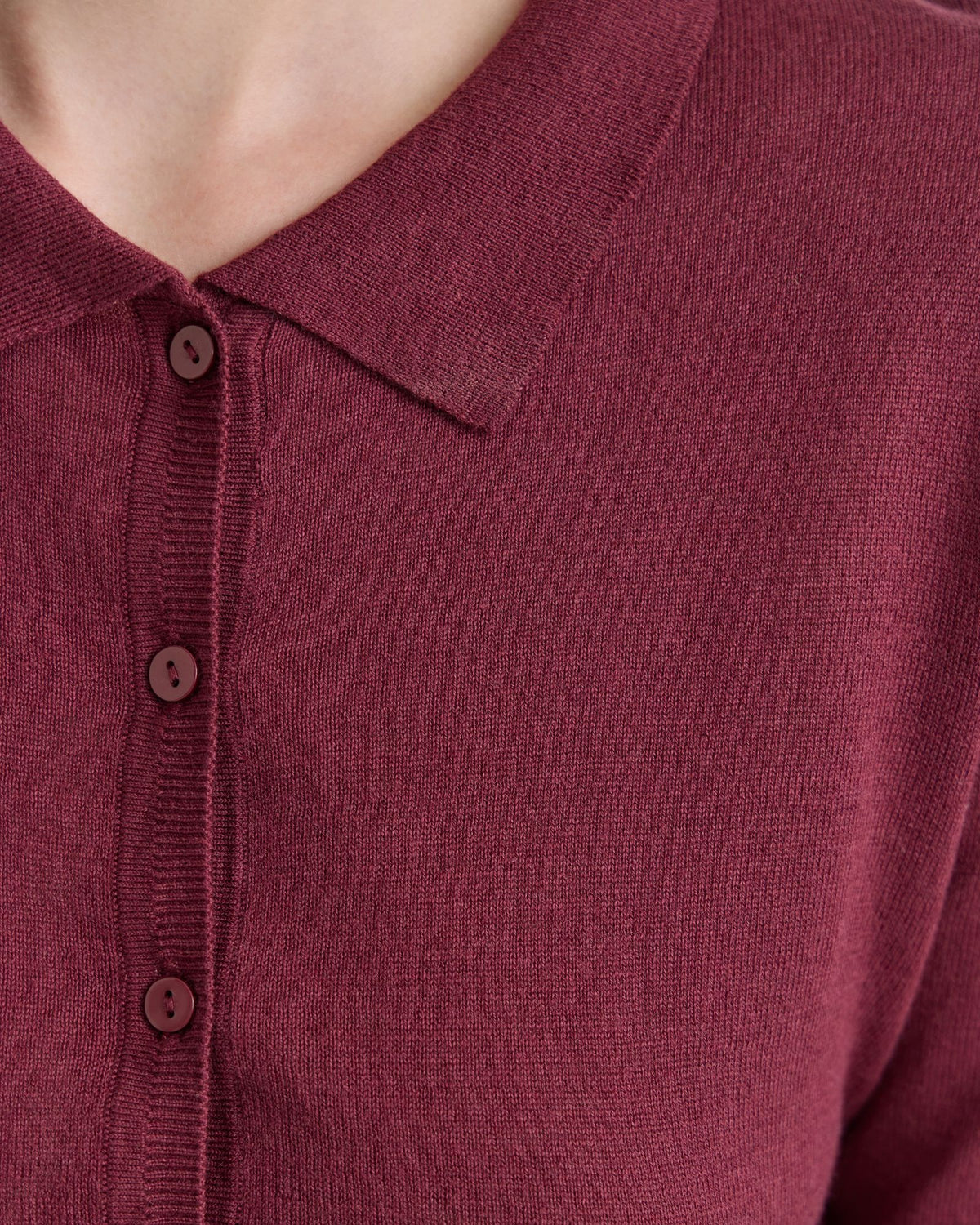 Edwina Silk Blend Polo Collar Knit WOMENS KNITWEAR