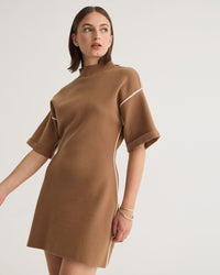 Lisa Knitted Contrast Trim Dress WOMENS DRESSES