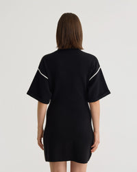 Lisa Knitted Contrast Trim Dress WOMENS DRESSES