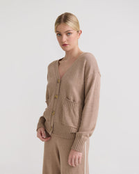Zoe Cashmere Blend Cardigan WOMENS KNITWEAR