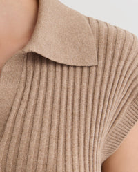 Becca Cashmere Blend Polo Knit WOMENS KNITWEAR