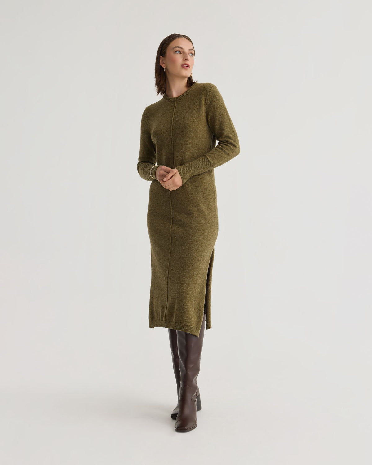 Chrissy Knitted Sweater Dress WOMENS DRESSES