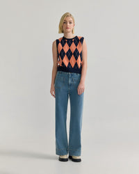 Lanie Argyle Vest WOMENS KNITWEAR