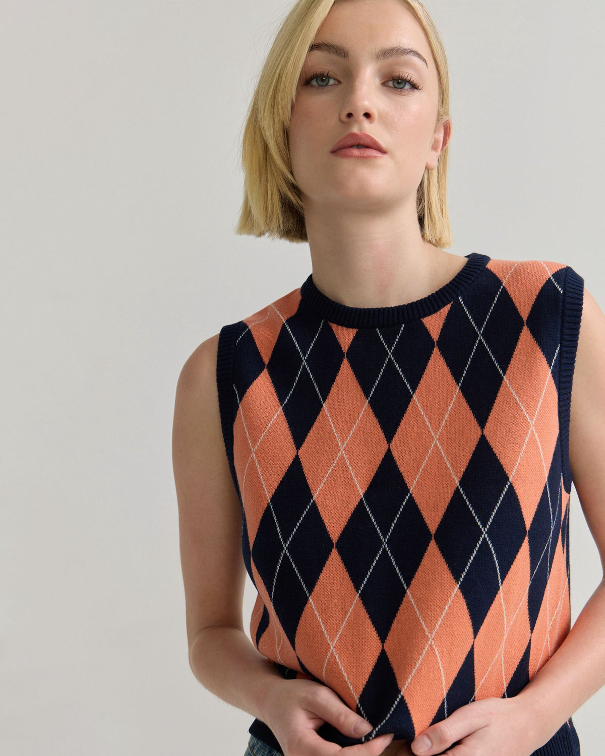 Lanie Argyle Vest WOMENS KNITWEAR