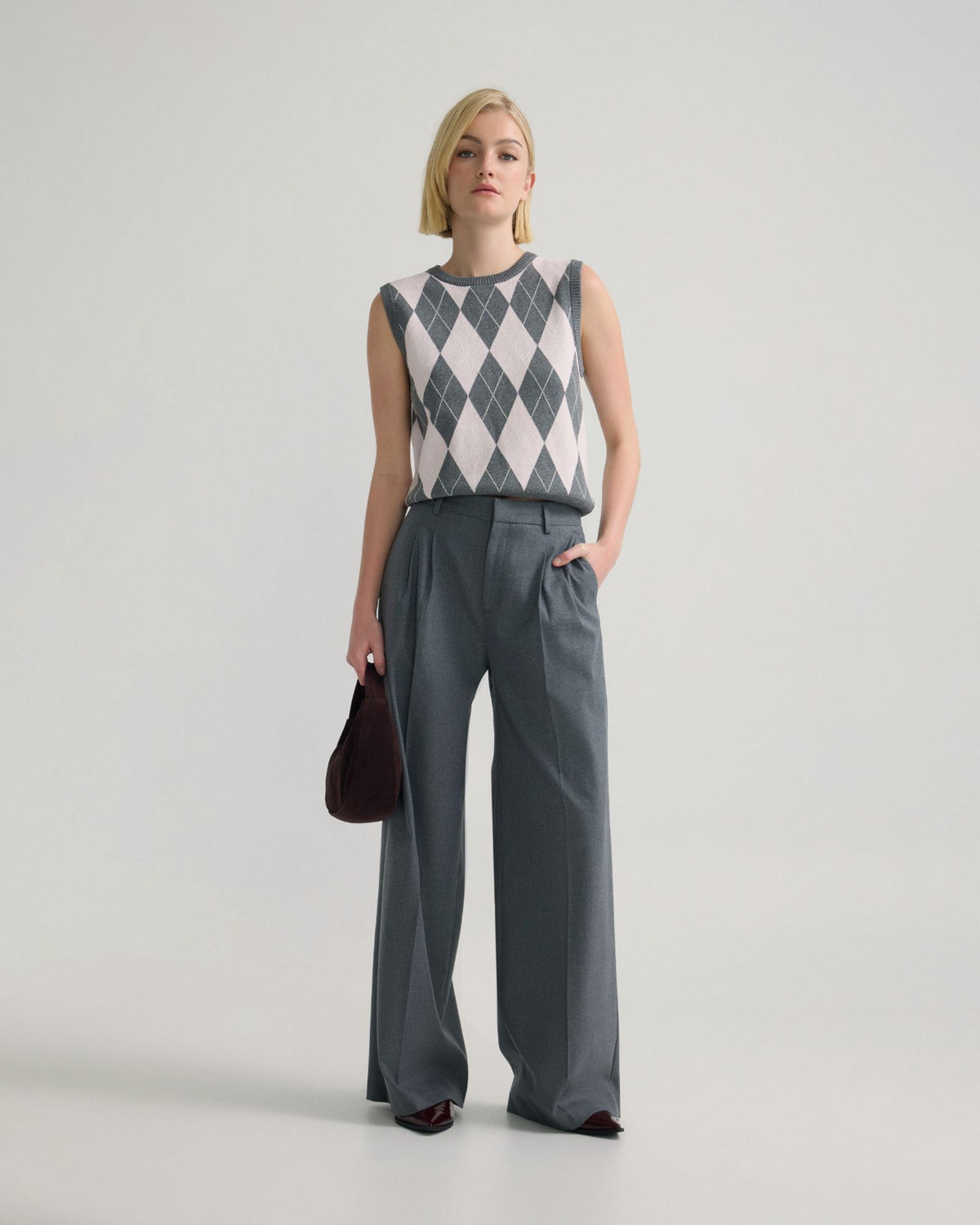 Lanie Argyle Vest WOMENS KNITWEAR