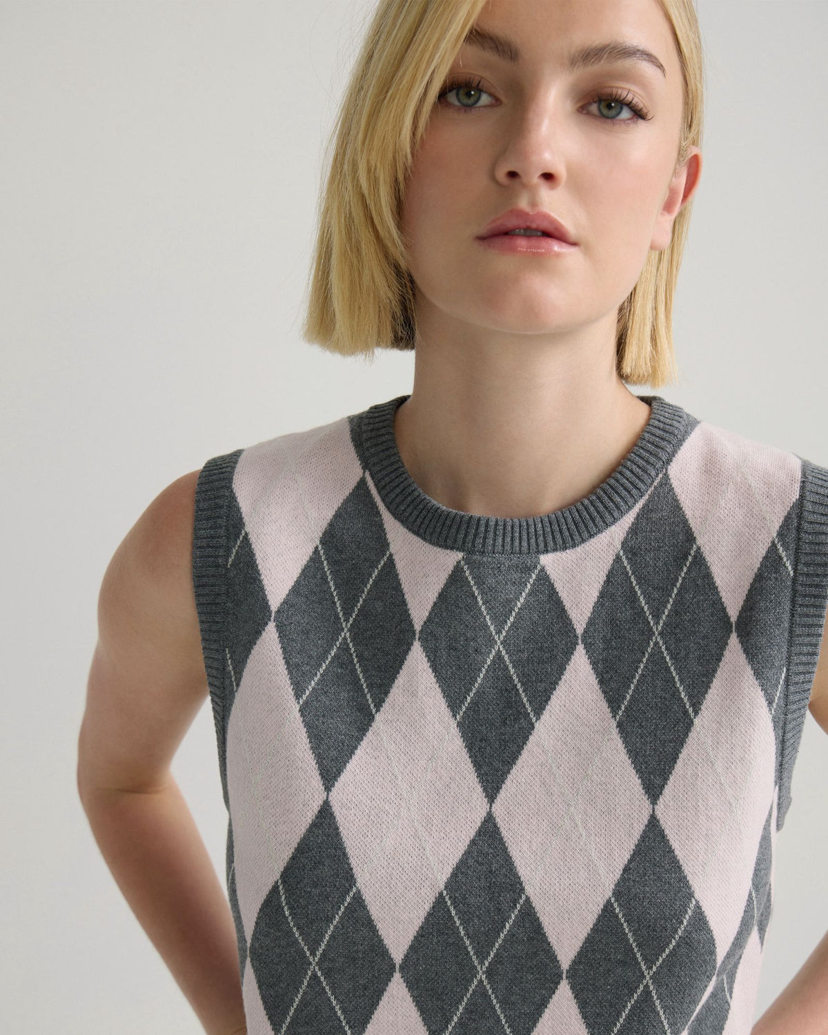 Lanie Argyle Vest WOMENS KNITWEAR