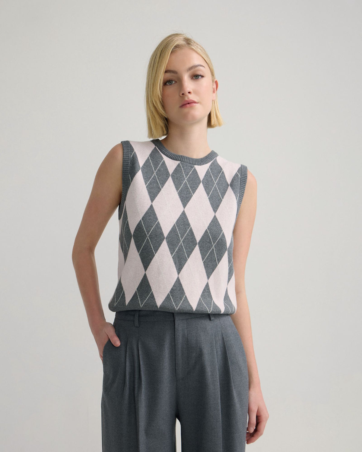 Lanie Argyle Vest WOMENS KNITWEAR