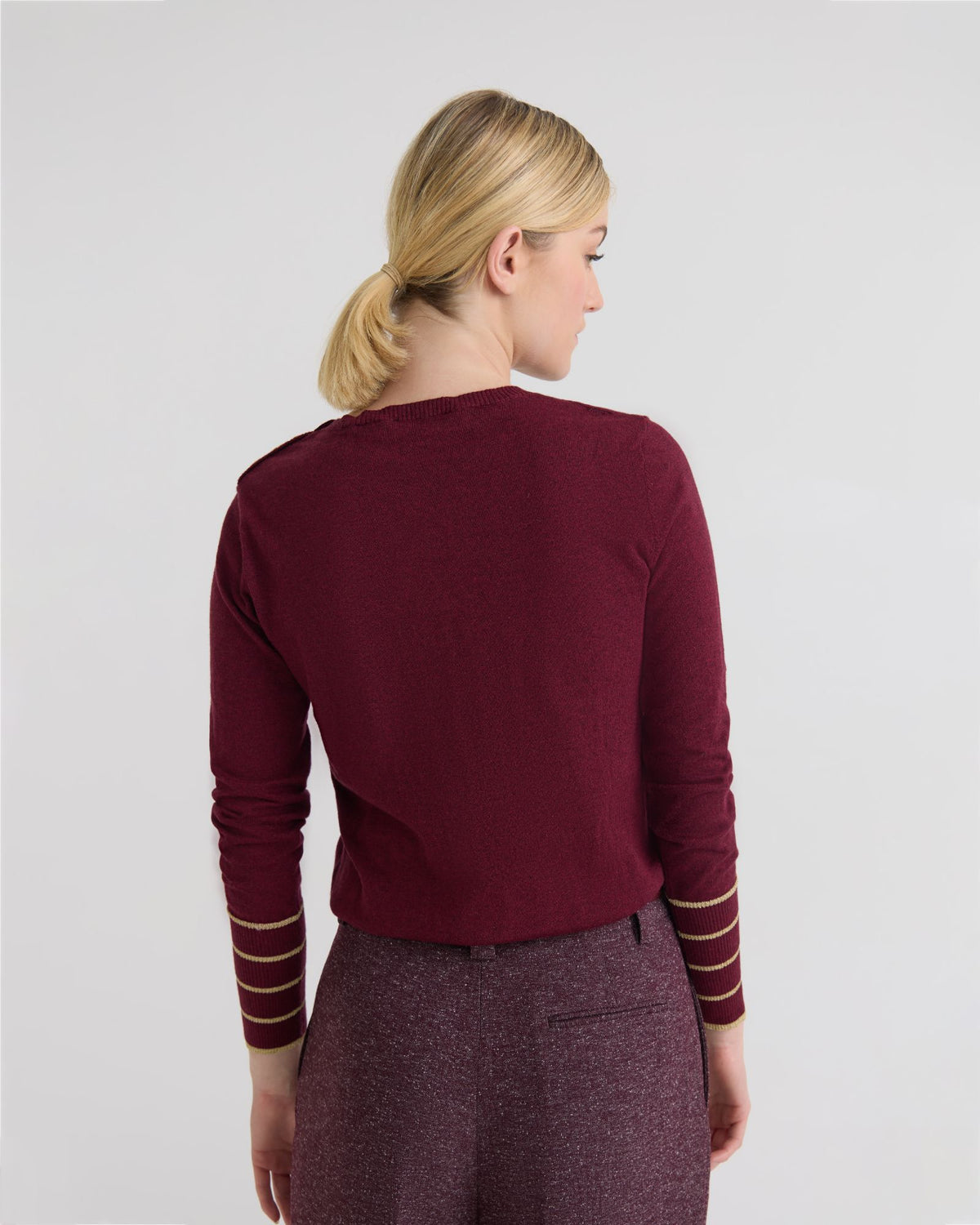 Raven Metallic Stripe Knit WOMENS KNITWEAR