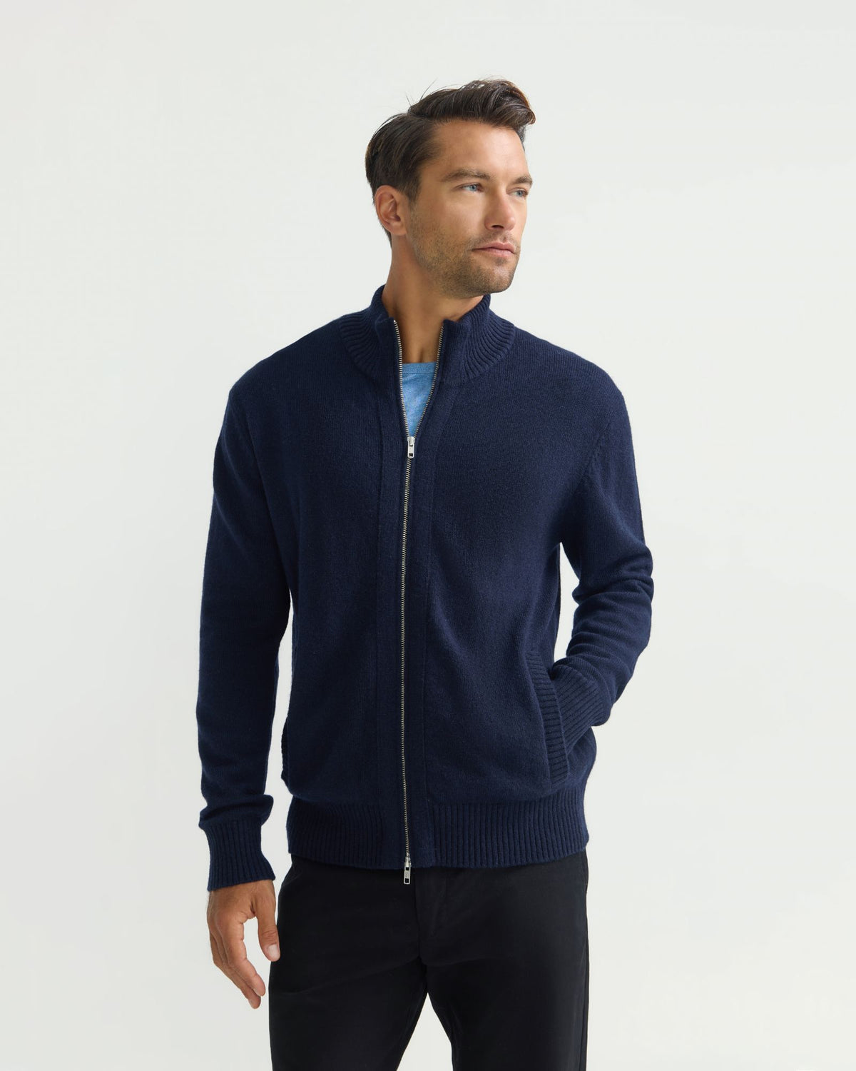 Frankie Zip Up Cardigan MENS KNITWEAR