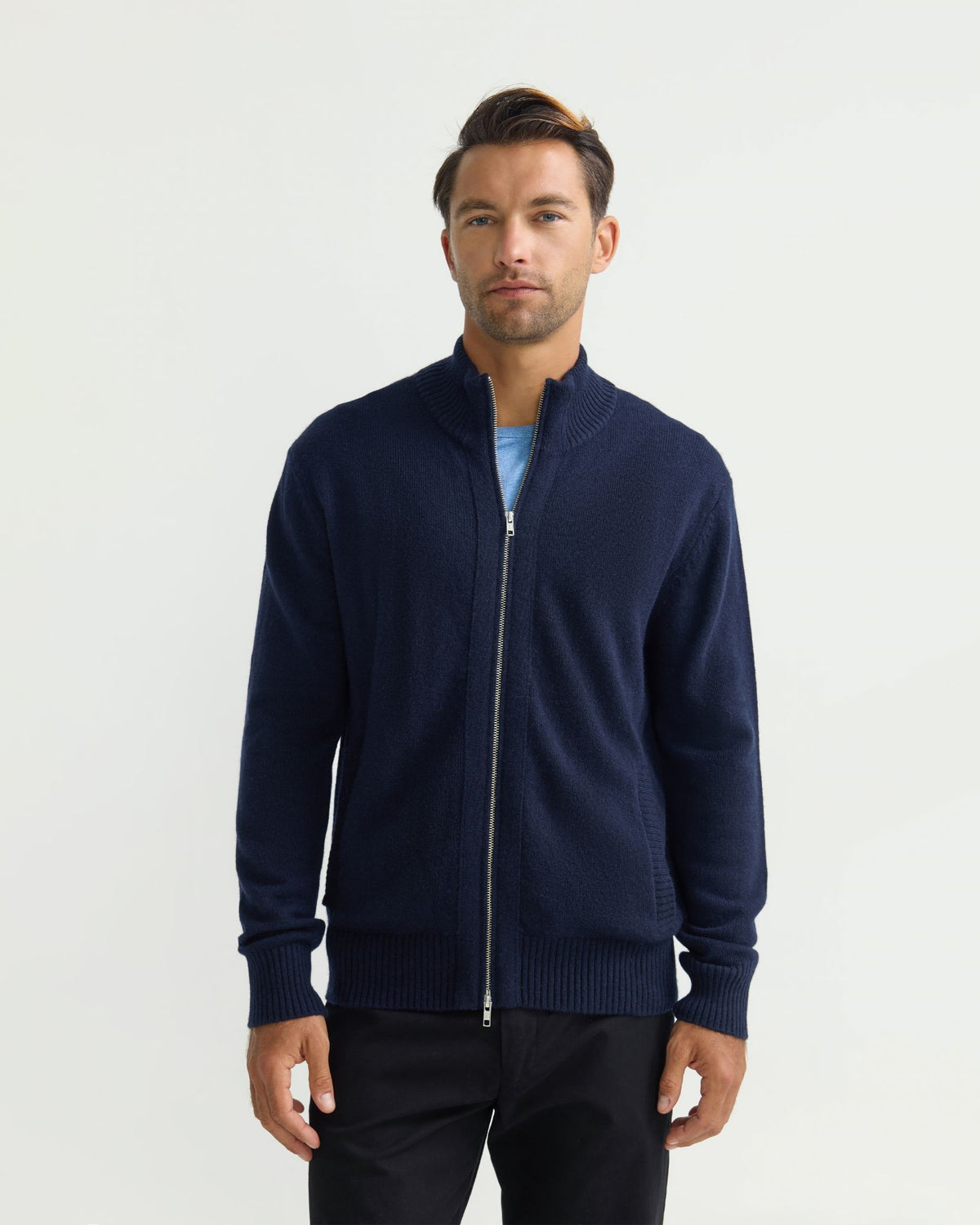 Frankie Zip Up Cardigan MENS KNITWEAR