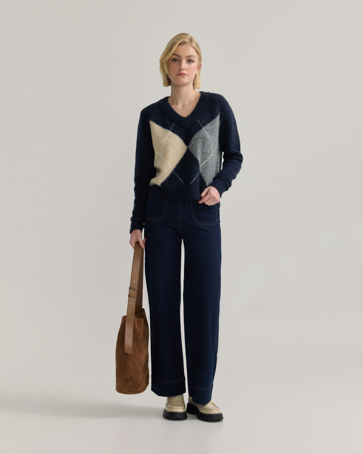 Chelsea Argyle Knit WOMENS KNITWEAR