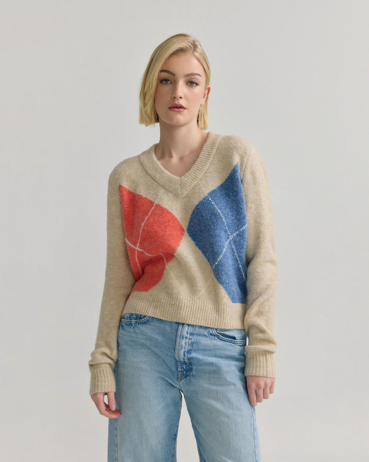 Chelsea Argyle Knit WOMENS KNITWEAR