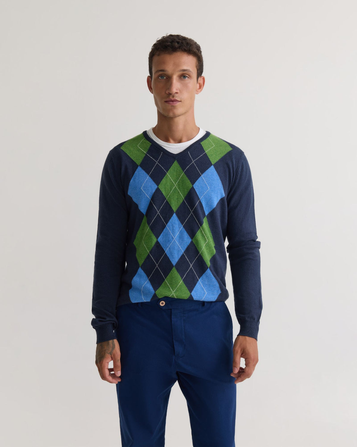 Duncan Argyle Knit MENS KNITWEAR