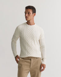 Bruno Wool Cable Knit MENS KNITWEAR