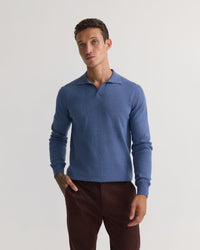 Dominic Open Polo Collar Knit MENS KNITWEAR