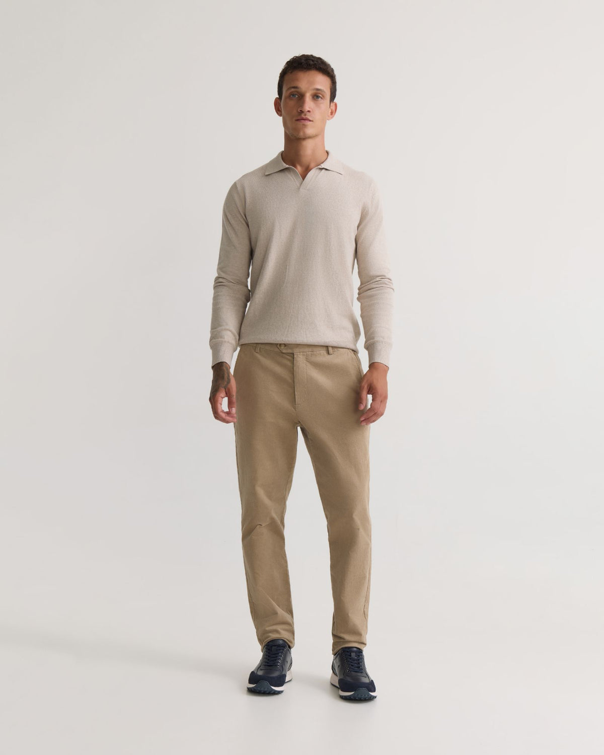 Dominic Open Polo Collar Knit MENS KNITWEAR