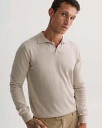 Dominic Open Polo Collar Knit MENS KNITWEAR