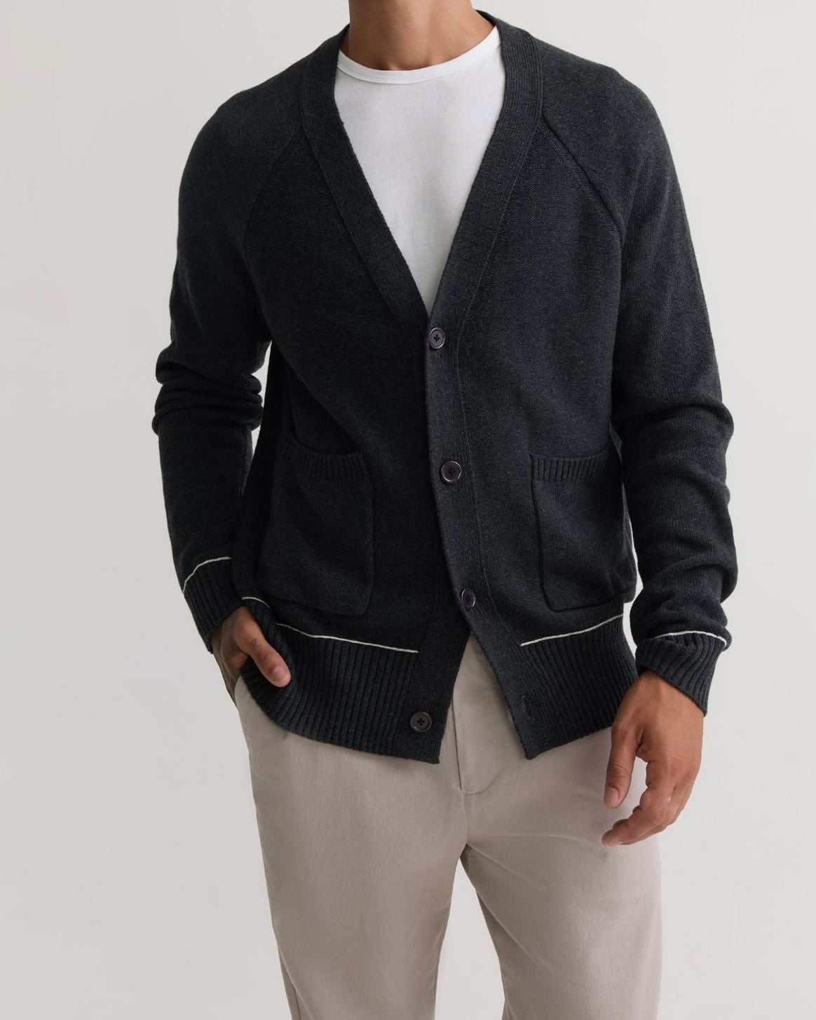 Diego Cotton Cardigan MENS KNITWEAR