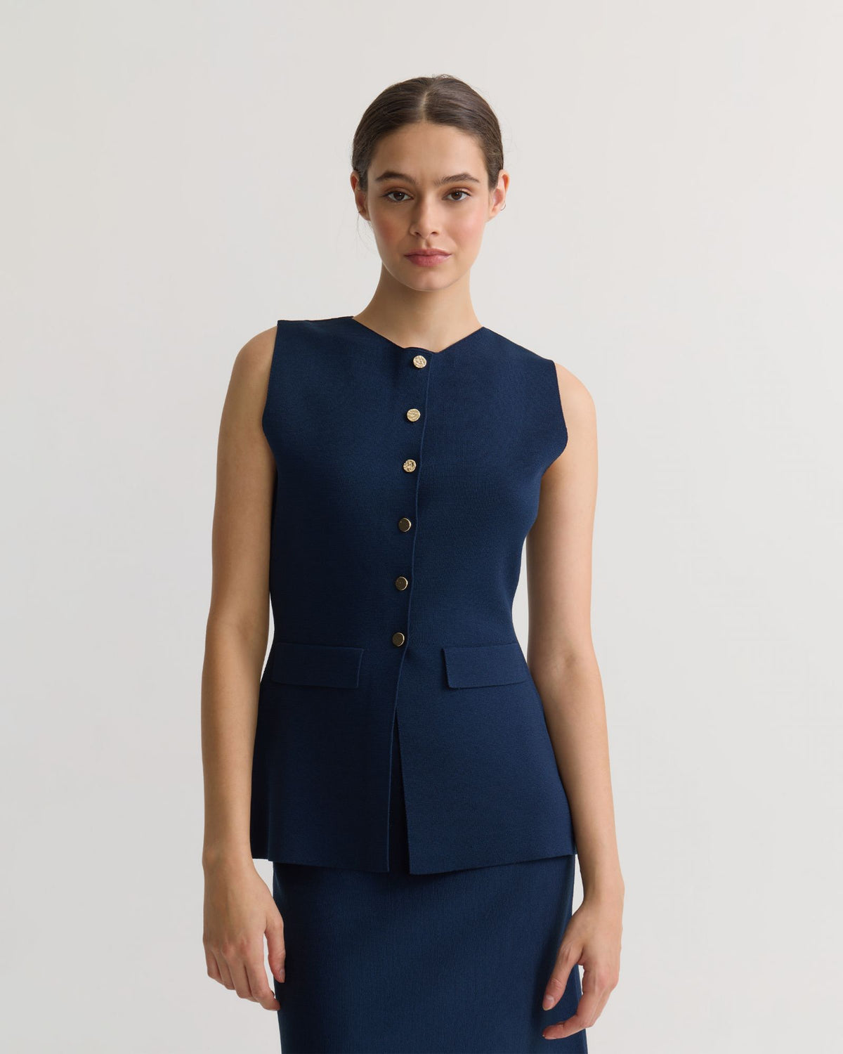 Drew Knitted Long Waistcoat WOMENS KNITWEAR