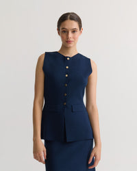 Drew Knitted Long Waistcoat WOMENS KNITWEAR