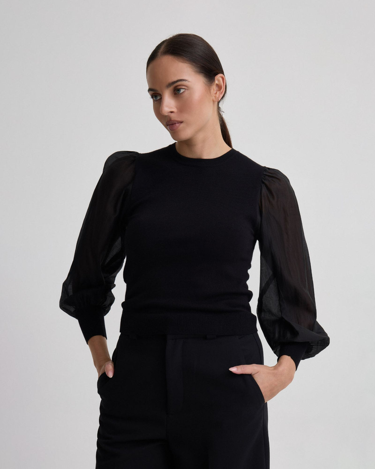 Alice Contrast Sleeve Knit WOMENS KNITWEAR