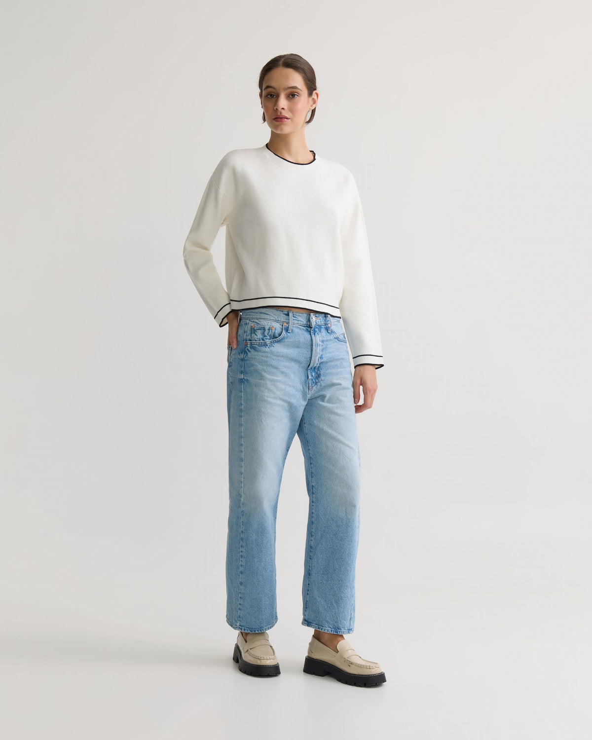 Harper Contrast Trim Knit WOMENS KNITWEAR