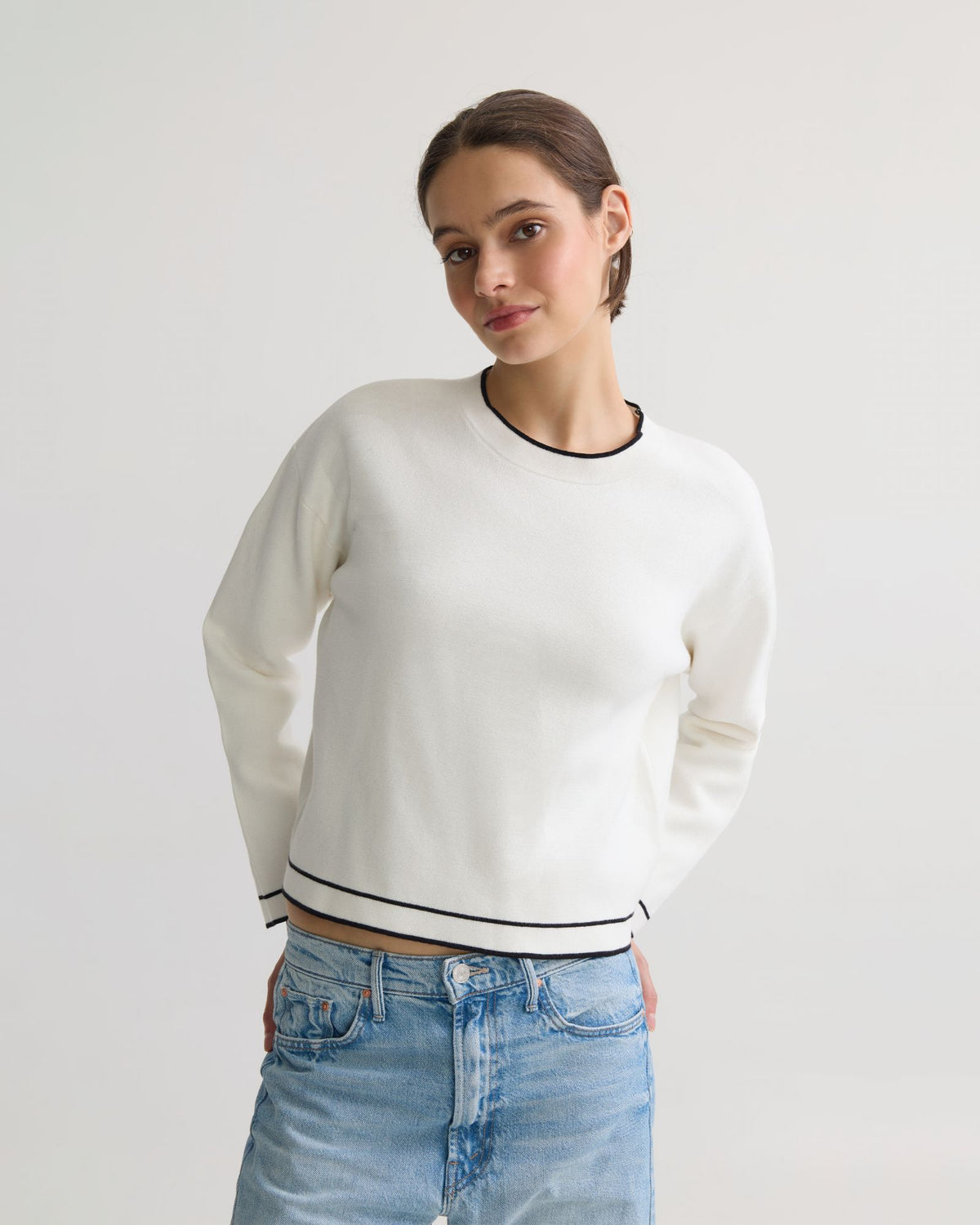 Harper Contrast Trim Knit WOMENS KNITWEAR