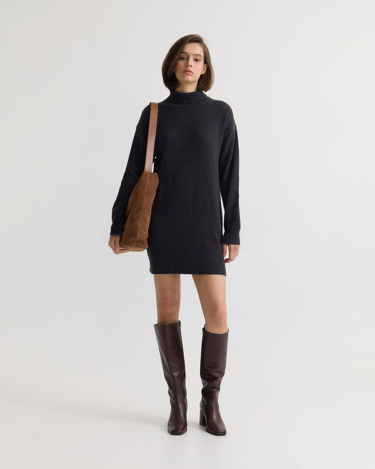 Tilda Knitted Wool Mini Dress – Oxford Shop - Main Image