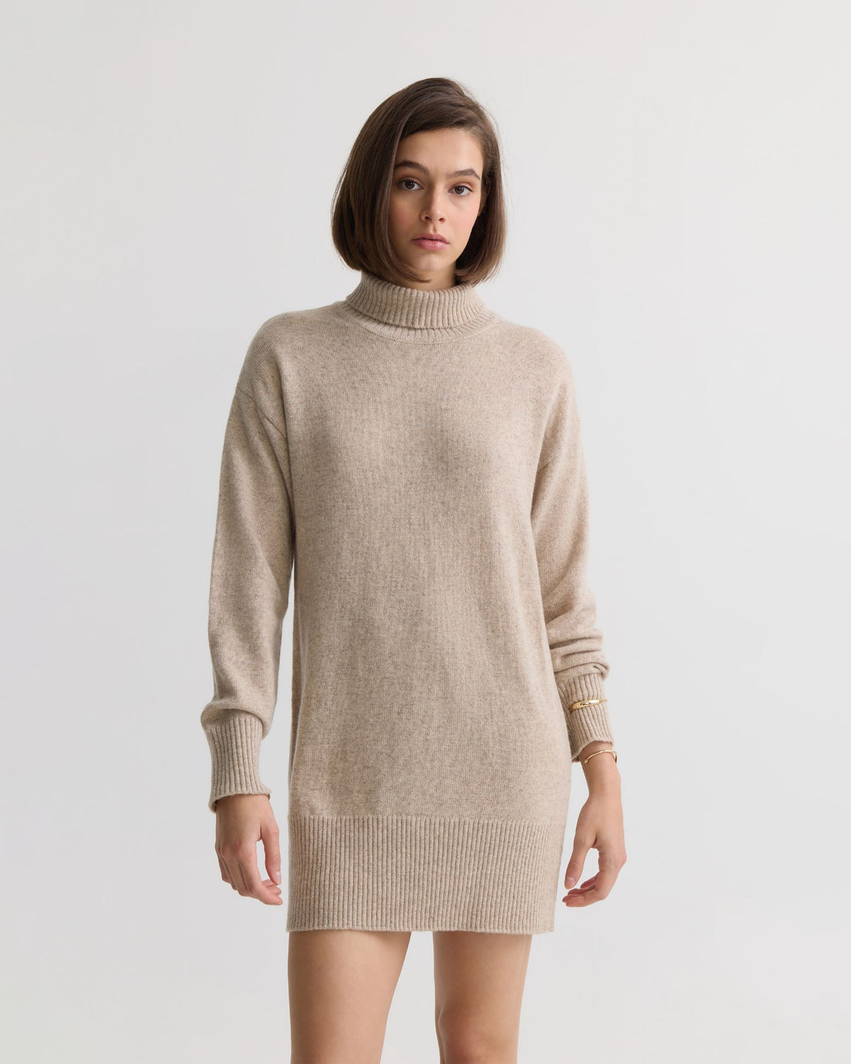 Tilda Knitted Wool Mini Dress – Oxford Shop