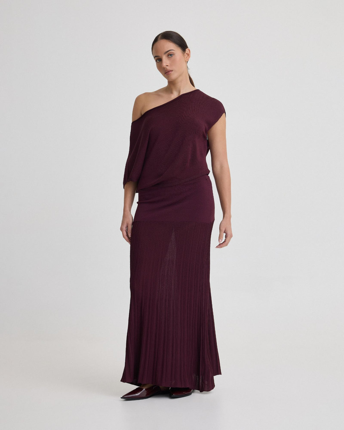 Jaya Knitted Drape Top WOMENS KNITWEAR