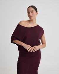 Jaya Knitted Drape Top WOMENS KNITWEAR